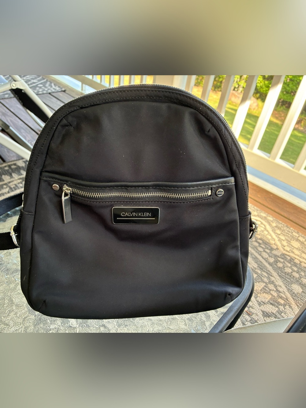 Calvin Klein Black Nylon Backpack
